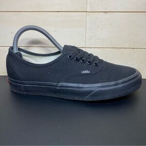 Vans Authentic Triple Black Women's Size 8 Skate Shoes Canvas Sneakers 507698